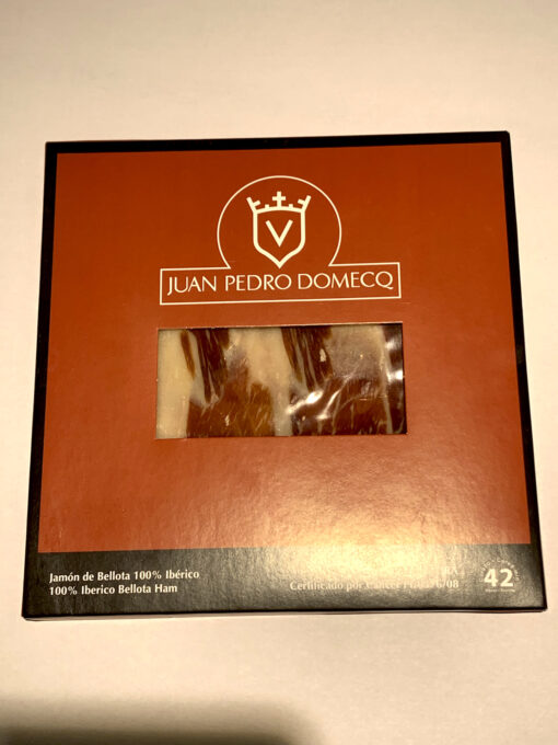 Iberico puro Bellota Juan Pedro Domecq corta de mano